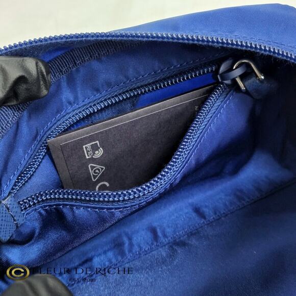 Prada Necessaire Nylon Cosmetic Case Blue Bleuette 1NA350 - Picture 9 of 13